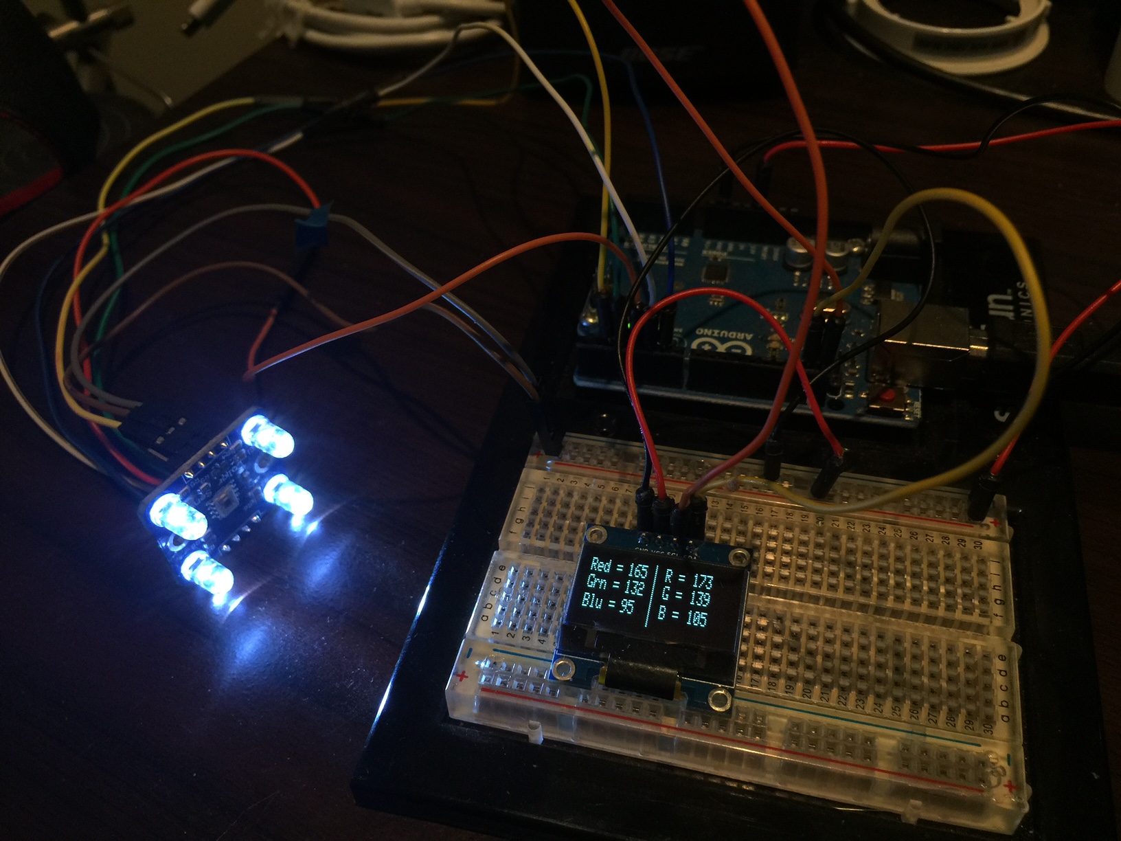 Arduino color sensor